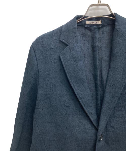 AURALEE（オーラリー）AURALEE (オーラリー) LINEN SILK SUMMER TWEED JACKET ネイビー サイズ:3の古着・服飾アイテム