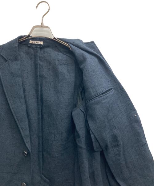 AURALEE（オーラリー）AURALEE (オーラリー) LINEN SILK SUMMER TWEED JACKET ネイビー サイズ:3の古着・服飾アイテム