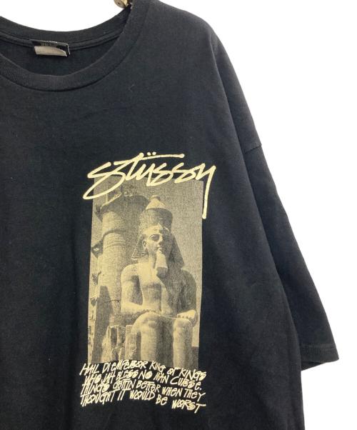 stussy（ステューシー）stussy (ステューシー) プリントTシャツ ブラック サイズ:XLの古着・服飾アイテム