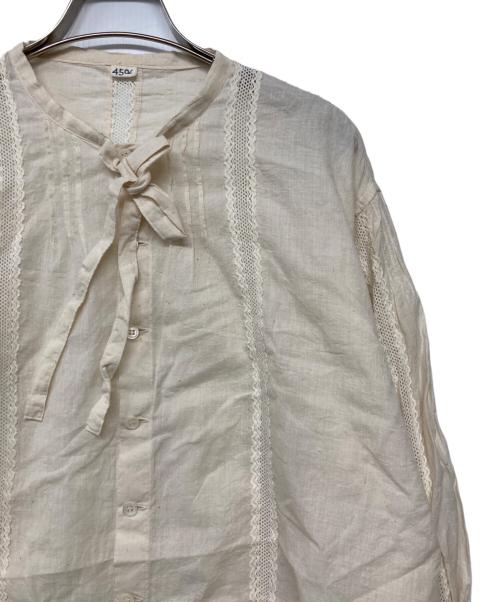45R（フォーティファイブ・アール）45R (フォーティファイブ・アール) シャツブラウス アイボリー サイズ:２の古着・服飾アイテム
