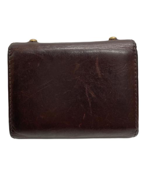 M+（エムピウ）M+ (エムピウ) コンパクトウォレット ブラウンの古着・服飾アイテム