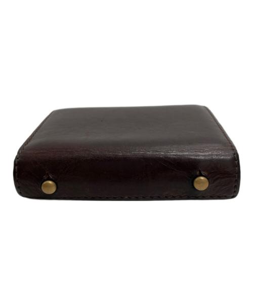 M+（エムピウ）M+ (エムピウ) コンパクトウォレット ブラウンの古着・服飾アイテム