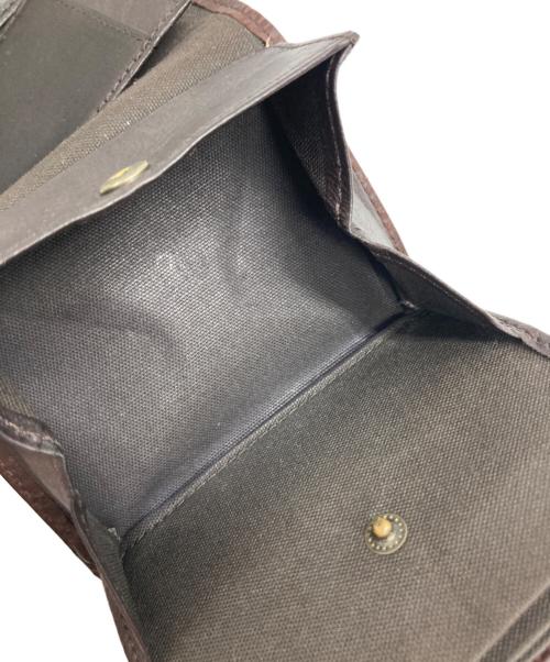 M+（エムピウ）M+ (エムピウ) コンパクトウォレット ブラウンの古着・服飾アイテム