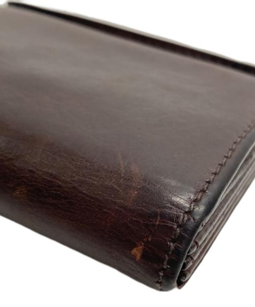 M+（エムピウ）M+ (エムピウ) コンパクトウォレット ブラウンの古着・服飾アイテム