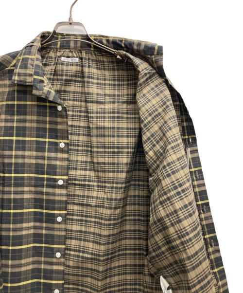 MANAVE（マナベ）MANAVE (マナベ) TUCK COLLAR SHIRT グリーン サイズ:S 未使用品の古着・服飾アイテム