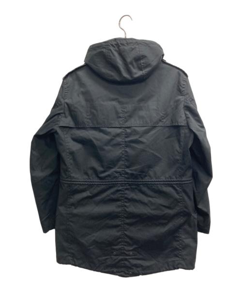 Aquascutum（アクアスキュータム）Aquascutum (アクアスキュータム) ライナー付フーデッドコート ブラック サイズ:Mの古着・服飾アイテム