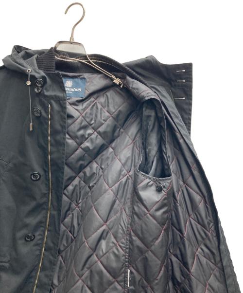 Aquascutum（アクアスキュータム）Aquascutum (アクアスキュータム) ライナー付フーデッドコート ブラック サイズ:Mの古着・服飾アイテム