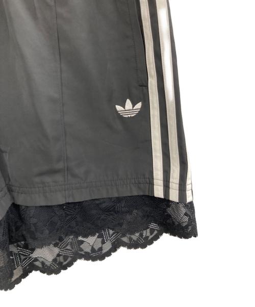 adidas（アディダス）adidas (アディダス) レース トリム スリーストライプス ショーツ ブラック サイズ:Mの古着・服飾アイテム