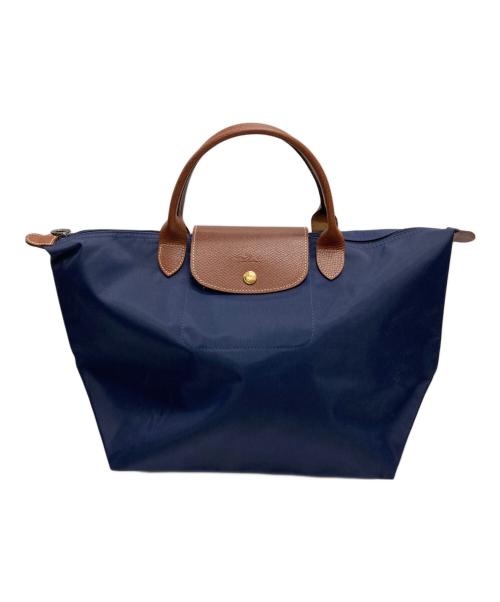 LONGCHAMP（ロンシャン）LONGCHAMP (ロンシャン) ハンドバッグ ネイビーの古着・服飾アイテム