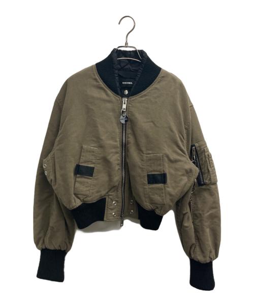 DIESEL（ディーゼル）DIESEL (ディーゼル) クロップドMA-1 カーキ サイズ:Sの古着・服飾アイテム