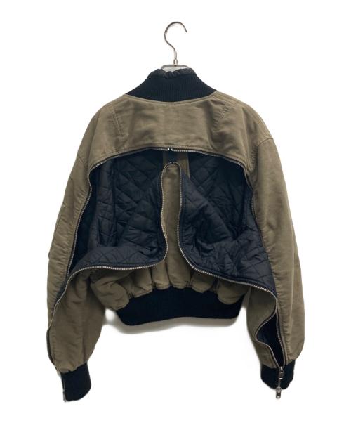 DIESEL（ディーゼル）DIESEL (ディーゼル) クロップドMA-1 カーキ サイズ:Sの古着・服飾アイテム