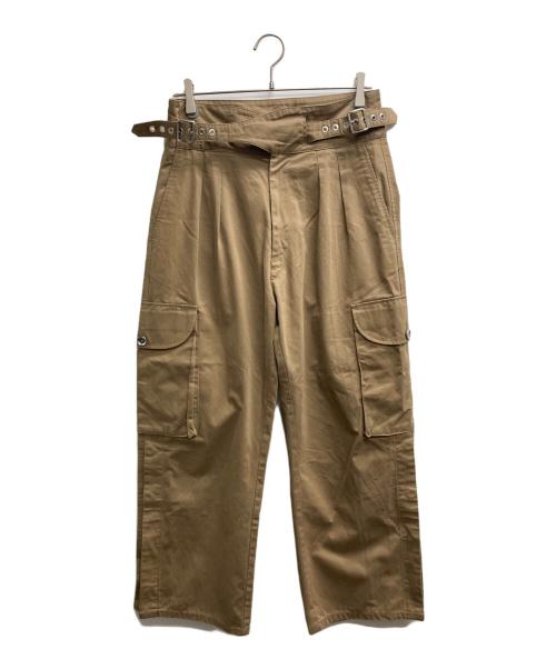 DIESEL（ディーゼル）DIESEL (ディーゼル) ベルテッドカーゴパンツ ベージュ サイズ:25の古着・服飾アイテム