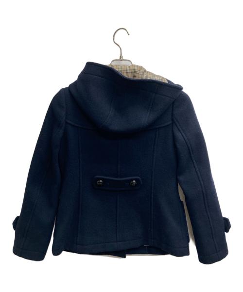 BURBERRY BLUE LABEL（バーバリー ブルー レーベル）BURBERRY BLUE LABEL (バーバリーロンドンブルーレーベル) 裏ノバチェック ショートダッフルコート ネイビー サイズ:36の古着・服飾アイテム