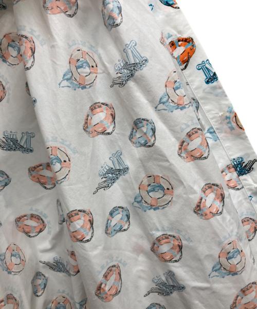 MaxMara（マックスマーラ）MaxMara (マックスマーラ) 総柄シャツ ホワイト サイズ:38の古着・服飾アイテム