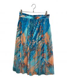 LEONARD（レオナール）の古着「プリーツスカート」｜スカイブルー