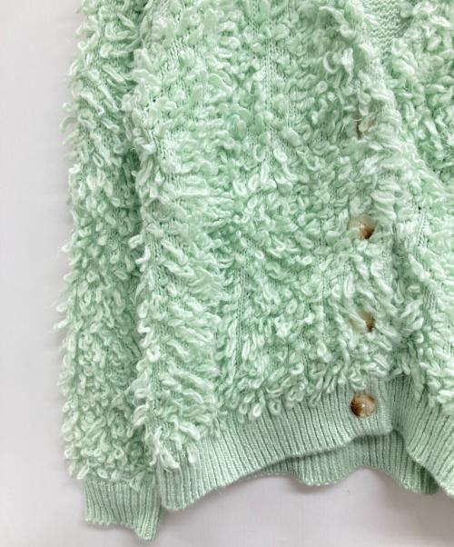 CADUNE（カデュネ）CADUNE (カデュネ) プードルニットカーディガン イエロー サイズ:38の古着・服飾アイテム