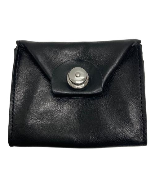 TENAX（テナックス）TENAX (テナックス) wasabi craft (ワサビ クラフト) コンパクトウォレット ブラックの古着・服飾アイテム