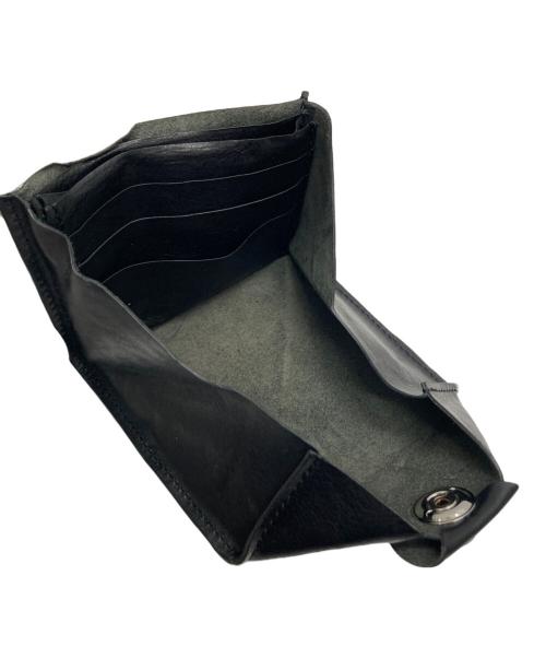 TENAX（テナックス）TENAX (テナックス) wasabi craft (ワサビ クラフト) コンパクトウォレット ブラックの古着・服飾アイテム