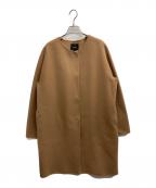 theoryセオリー）の古着「NEW DIVIDE LUXE ROUNDED COAT」｜ブラウン