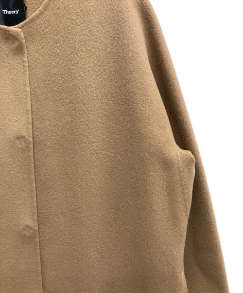 theory（セオリー）theory (セオリー) NEW DIVIDE LUXE ROUNDED COAT ブラウン サイズ:Sの古着・服飾アイテム