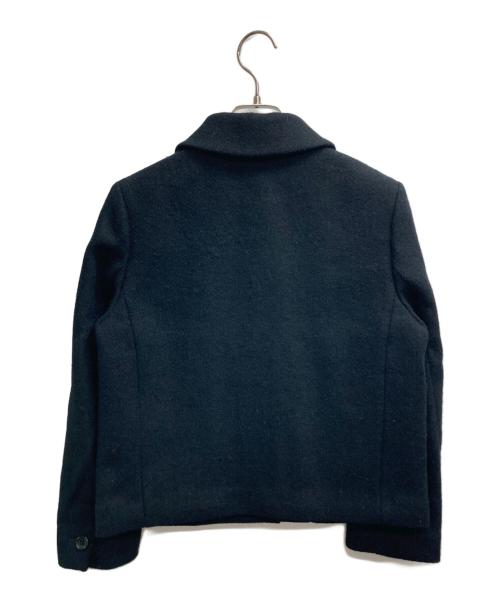 MARGARET HOWELL（マーガレットハウエル）MARGARET HOWELL (マーガレットハウエル) Harris Tweed (ハリスツイード) ステンカラージャケット ブラック サイズ:１の古着・服飾アイテム