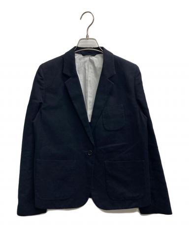 Margaret Howell コットンリネン テーラードジャケット ネイビー 中古・古着通販】MARGARET HOWELL (マーガレットハウエル) コットン