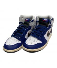 NIKE（ナイキ）の古着「Air Jordan 1 High OG Rare Air "Deep Royal Blue"」｜ホワイト×ネイビー