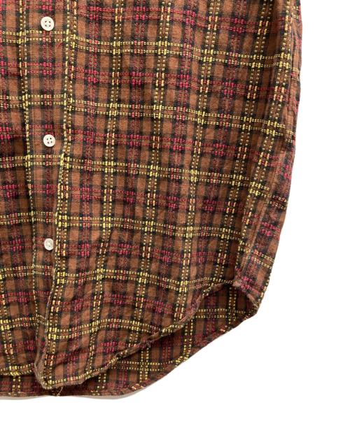 COMME des GARCONS SHIRT（コムデギャルソンシャツ）COMME des GARCONS SHIRT (コムデギャルソンシャツ) 90ｓチェックシャツ ブラウン サイズ:Mの古着・服飾アイテム