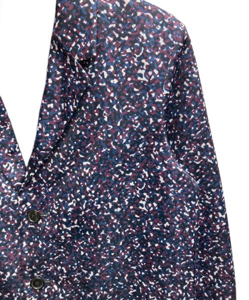 JIL SANDER（ジルサンダー）JIL SANDER (ジルサンダー) 総柄テーラードジャケット ネイビー×パープル サイズ:48の古着・服飾アイテム
