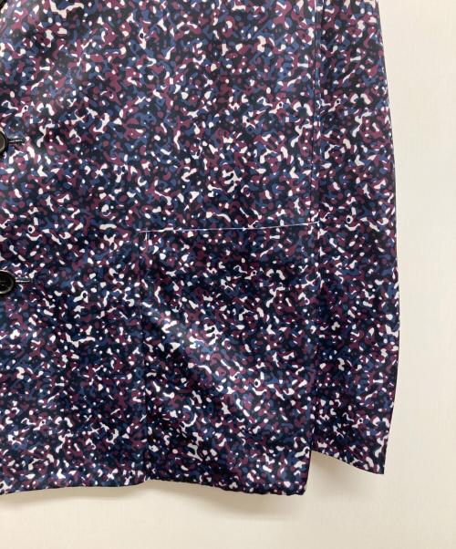 JIL SANDER（ジルサンダー）JIL SANDER (ジルサンダー) 総柄テーラードジャケット ネイビー×パープル サイズ:48の古着・服飾アイテム