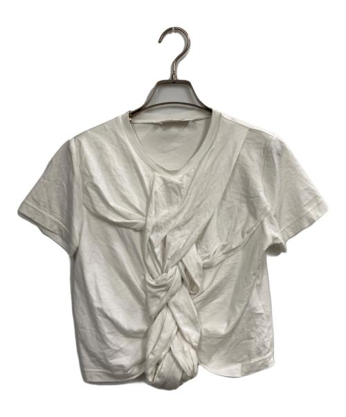 ENFOLD（エンフォルド）ENFOLD (エンフォルド) BRAID T-SHIRT ホワイト サイズ:38の古着・服飾アイテム