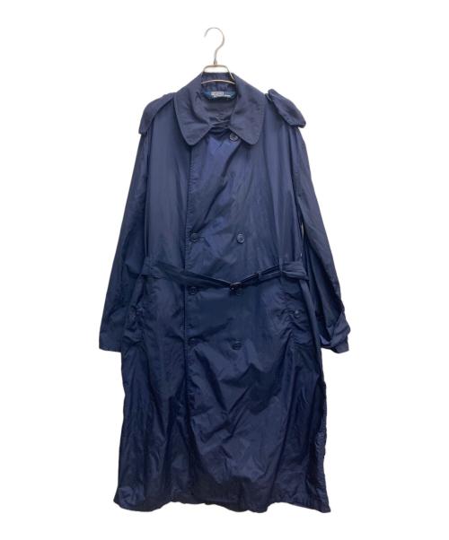 POLO RALPH LAUREN（ポロ・ラルフローレン）POLO RALPH LAUREN (ポロ・ラルフローレン) ナイロントレンチコート ネイビー サイズ:Mの古着・服飾アイテム