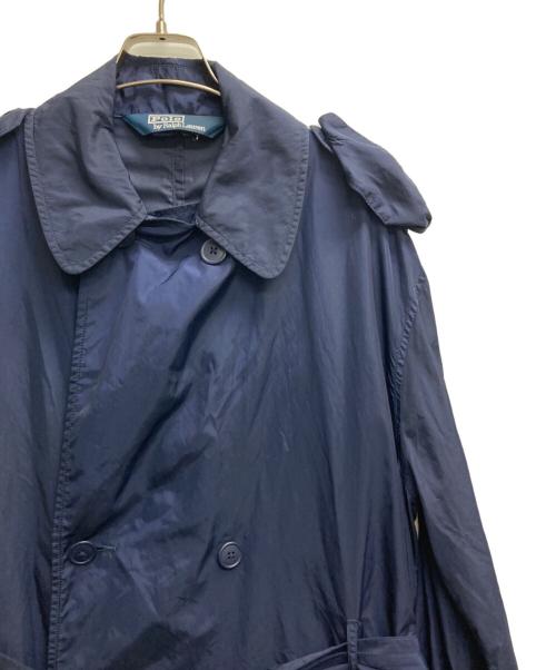 POLO RALPH LAUREN（ポロ・ラルフローレン）POLO RALPH LAUREN (ポロ・ラルフローレン) ナイロントレンチコート ネイビー サイズ:Mの古着・服飾アイテム