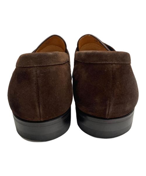SCOTCH GRAIN（スコッチグレイン）SCOTCH GRAIN (スコッチグレイン) スエードビットローファー ブラウン サイズ:261/2の古着・服飾アイテム