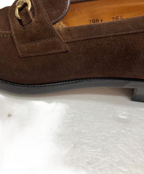 SCOTCH GRAIN（スコッチグレイン）SCOTCH GRAIN (スコッチグレイン) スエードビットローファー ブラウン サイズ:261/2の古着・服飾アイテム