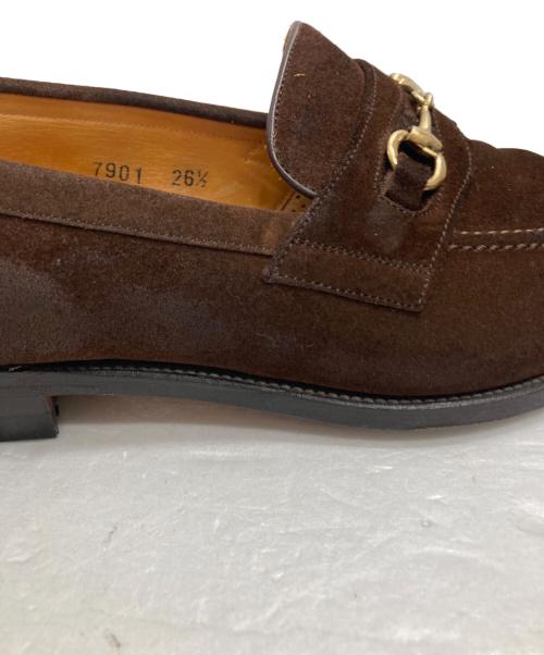 SCOTCH GRAIN（スコッチグレイン）SCOTCH GRAIN (スコッチグレイン) スエードビットローファー ブラウン サイズ:261/2の古着・服飾アイテム