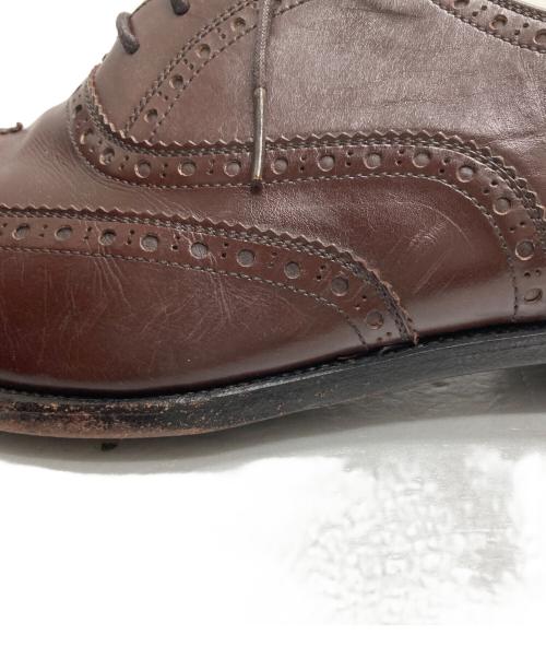 SCOTCH GRAIN（スコッチグレイン）SCOTCH GRAIN (スコッチグレイン) ウィングチップシューズ ブラウン サイズ:261/2EEEの古着・服飾アイテム