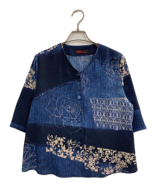 詩仙堂（シセンドウ）詩仙堂 (シセンドウ) 半袖インディゴシャツ インディゴ サイズ:Freeの古着・服飾アイテム