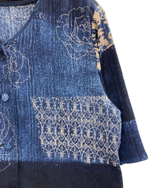 詩仙堂（シセンドウ）詩仙堂 (シセンドウ) 半袖インディゴシャツ インディゴ サイズ:Freeの古着・服飾アイテム