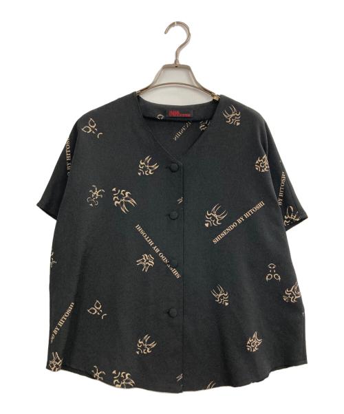 詩仙堂（シセンドウ）詩仙堂 (シセンドウ) ロゴプリントドルマンシャツ ブラック サイズ:Freeの古着・服飾アイテム