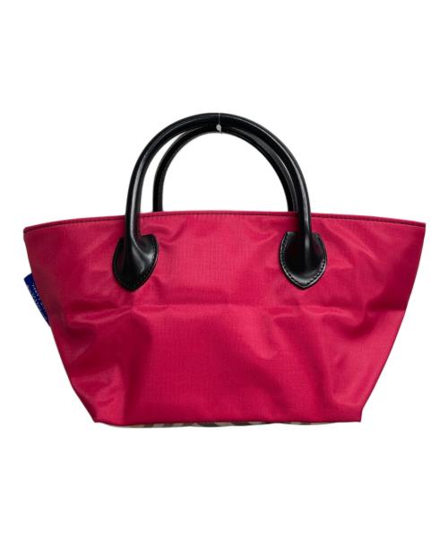 BURBERRY BLUE LABEL（バーバリー ブルー レーベル）BURBERRY BLUE LABEL (バーバリーロンドンブルーレーベル) 舟形ハンドバッグ ピンクの古着・服飾アイテム