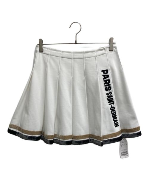 Paris Saint-Germain（パリサンジェルマン）PARIS SAINT-GERMAIN (パリサンジェルマン) PLEATED CHEER MINI ホワイト サイズ:F 未使用品の古着・服飾アイテム