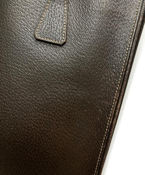 PRADA（プラダ）PRADA (プラダ) レザートートバッグ ブラウンの古着・服飾アイテム