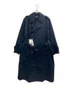 ZUCCAズッカ）の古着「スーピマコットンツイルトレンチコート」｜ネイビー