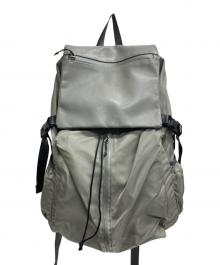 ear PAPILLONNER×BURLAP OUTFITTER（イアパピヨネ×バーラップアウトフィッター）の古着「撥水レザーコンビライトリュック」｜グレー