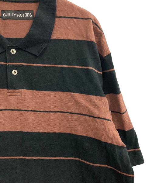 WACKO MARIA（ワコマリア）WACKO MARIA (ワコマリア) STRIPED POLO SHIRT ブラウン サイズ:Lの古着・服飾アイテム