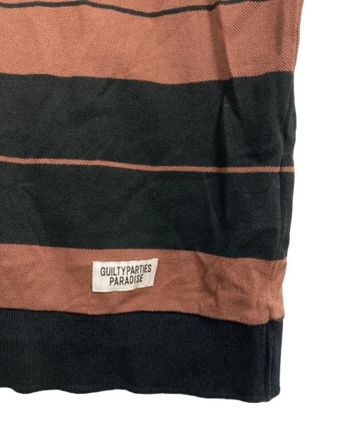 WACKO MARIA（ワコマリア）WACKO MARIA (ワコマリア) STRIPED POLO SHIRT ブラウン サイズ:Lの古着・服飾アイテム
