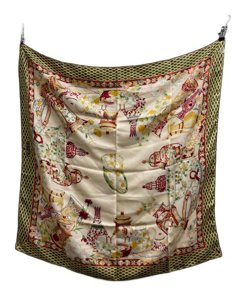 GUCCI（グッチ）GUCCI (グッチ) シルクスカーフ グリーンの古着・服飾アイテム