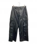HAREハレ）の古着「マテリアルZIPカーゴパンツ」｜ブラック