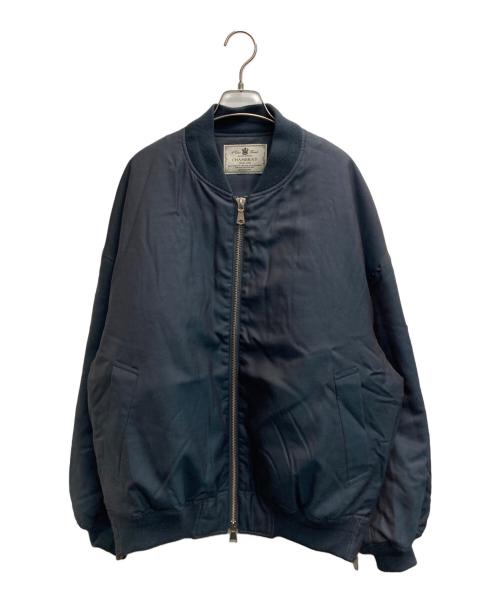 MAISON SPECIAL（メゾンスペシャル）MAISON SPECIAL (メゾンスペシャル) シャンブレーウールMA-1 ネイビー サイズ:1の古着・服飾アイテム